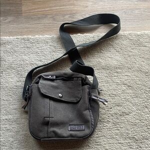 Grey satchel bag